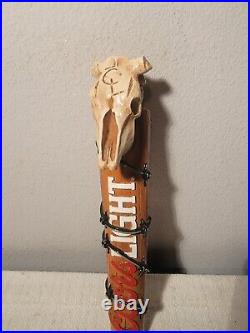 Coors Light Skull & Barb Wire Beer Tap Handle Man Cave Rat Rod, Super Rare Coors Light Skull & Barb Wire Beer Tap Handle Man Cave Rat Rod, Super Rare