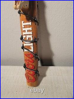 Coors Light Skull & Barb Wire Beer Tap Handle Man Cave Rat Rod, Super Rare Coors Light Skull & Barb Wire Beer Tap Handle Man Cave Rat Rod, Super Rare