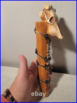 Coors Light Skull & Barb Wire Beer Tap Handle Man Cave Rat Rod, Super Rare Coors Light Skull & Barb Wire Beer Tap Handle Man Cave Rat Rod, Super Rare