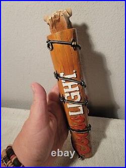 Coors Light Skull & Barb Wire Beer Tap Handle Man Cave Rat Rod, Super Rare Coors Light Skull & Barb Wire Beer Tap Handle Man Cave Rat Rod, Super Rare