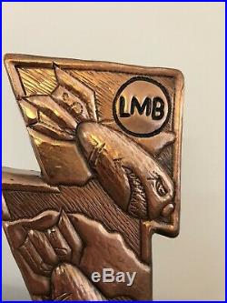 Copper Little Miss Brewing Bombs Lightning Bolts Rare Figural Beer Tap Handle