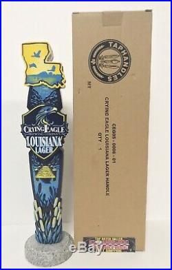 Crying Eagle Louisiana Lager Beer Tap Handle 11.5 Tall Brand New In Box RARE