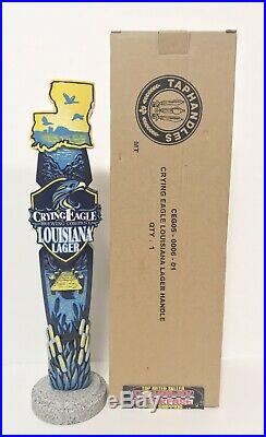 Crying Eagle Louisiana Lager Beer Tap Handle 11.5 Tall Brand New In Box RARE