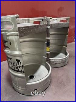 Custom Keg Urinal with Top Manual Flush & Beer Tap Handle