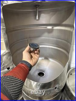Custom Keg Urinal with Top Manual Flush & Beer Tap Handle
