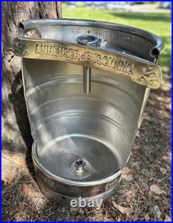 Custom Keg Urinal with Top Manual Flush & Beer Tap Handle