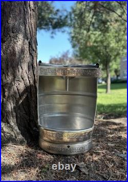 Custom Keg Urinal with Top Manual Flush & Beer Tap Handle