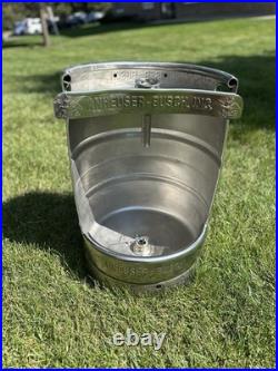 Custom Keg Urinal with Top Manual Flush & Beer Tap Handle