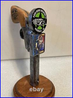 DARK HORSE BREWING 6-SHOOTER REVOLVER PEACEMAKER draft beer tap handle. MICHIGAN DARK HORSE BREWING 6-SHOOTER REVOLVER PEACEMAKER draft beer tap handle. MICHIGAN