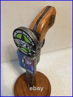 DARK HORSE BREWING 6-SHOOTER REVOLVER PEACEMAKER draft beer tap handle. MICHIGAN DARK HORSE BREWING 6-SHOOTER REVOLVER PEACEMAKER draft beer tap handle. MICHIGAN