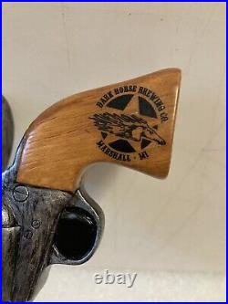 DARK HORSE BREWING 6-SHOOTER REVOLVER PEACEMAKER draft beer tap handle. MICHIGAN DARK HORSE BREWING 6-SHOOTER REVOLVER PEACEMAKER draft beer tap handle. MICHIGAN