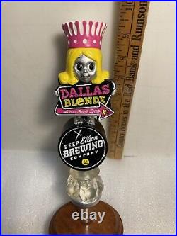 DEEP ELLUM BREWING DALLAS BLONDE draft beer tap handle. TEXAS. Now Closed DEEP ELLUM BREWING DALLAS BLONDE draft beer tap handle. TEXAS. Now Closed