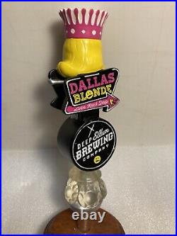DEEP ELLUM BREWING DALLAS BLONDE draft beer tap handle. TEXAS. Now Closed DEEP ELLUM BREWING DALLAS BLONDE draft beer tap handle. TEXAS. Now Closed