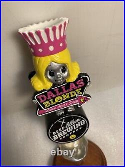 DEEP ELLUM BREWING DALLAS BLONDE draft beer tap handle. TEXAS. Now Closed DEEP ELLUM BREWING DALLAS BLONDE draft beer tap handle. TEXAS. Now Closed