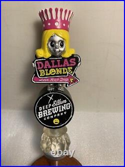 DEEP ELLUM BREWING DALLAS BLONDE draft beer tap handle. TEXAS. Now Closed DEEP ELLUM BREWING DALLAS BLONDE draft beer tap handle. TEXAS. Now Closed