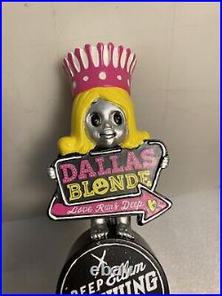DEEP ELLUM BREWING DALLAS BLONDE draft beer tap handle. TEXAS. Now Closed DEEP ELLUM BREWING DALLAS BLONDE draft beer tap handle. TEXAS. Now Closed
