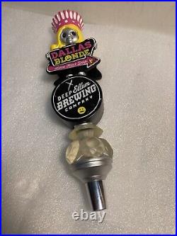 DEEP ELLUM BREWING DALLAS BLONDE draft beer tap handle. TEXAS. Now Closed DEEP ELLUM BREWING DALLAS BLONDE draft beer tap handle. TEXAS. Now Closed
