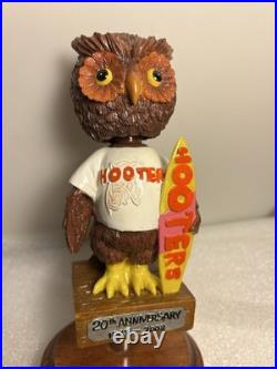 DELUXE HOOTERS OWL 20TH ANNIVERSARY BOBBLEHEAD Draft beer tap handle. FLORIDA