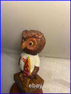 DELUXE HOOTERS OWL 20TH ANNIVERSARY BOBBLEHEAD Draft beer tap handle. FLORIDA