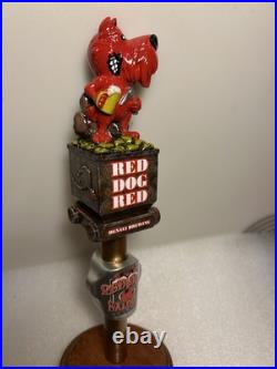 DENALI BREWING RED DOG SALOON RED DOG GOLD MINER draft beer tap handle. ALASKA