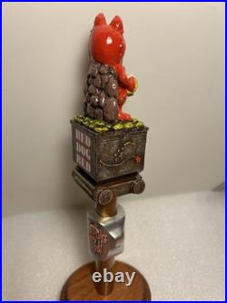 DENALI BREWING RED DOG SALOON RED DOG GOLD MINER draft beer tap handle. ALASKA