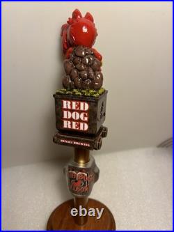 DENALI BREWING RED DOG SALOON RED DOG GOLD MINER draft beer tap handle. ALASKA