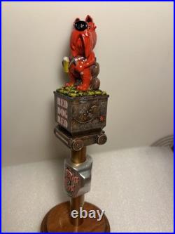 DENALI BREWING RED DOG SALOON RED DOG GOLD MINER draft beer tap handle. ALASKA