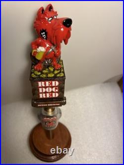 DENALI BREWING RED DOG SALOON RED DOG GOLD MINER draft beer tap handle. ALASKA