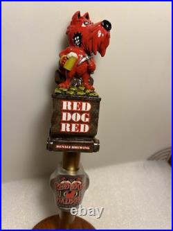 DENALI BREWING RED DOG SALOON RED DOG GOLD MINER draft beer tap handle. ALASKA