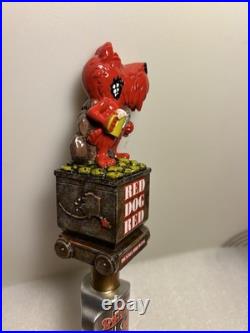 DENALI BREWING RED DOG SALOON RED DOG GOLD MINER draft beer tap handle. ALASKA