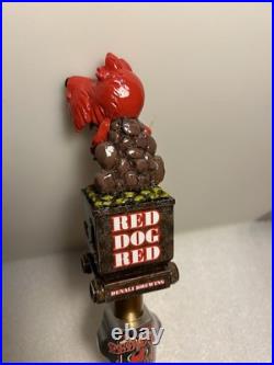 DENALI BREWING RED DOG SALOON RED DOG GOLD MINER draft beer tap handle. ALASKA