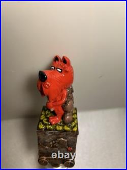 DENALI BREWING RED DOG SALOON RED DOG GOLD MINER draft beer tap handle. ALASKA