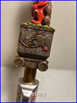 DENALI BREWING RED DOG SALOON RED DOG GOLD MINER draft beer tap handle. ALASKA