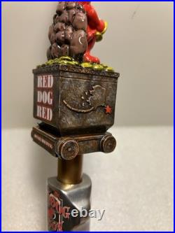 DENALI BREWING RED DOG SALOON RED DOG GOLD MINER draft beer tap handle. ALASKA