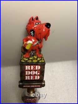 DENALI BREWING RED DOG SALOON RED DOG GOLD MINER draft beer tap handle. ALASKA