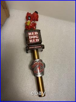 DENALI BREWING RED DOG SALOON RED DOG GOLD MINER draft beer tap handle. ALASKA