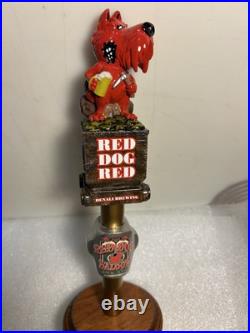 DENALI BREWING RED DOG SALOON RED DOG RED MINER draft beer tap handle. ALASKA