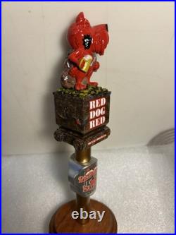 DENALI BREWING RED DOG SALOON RED DOG RED MINER draft beer tap handle. ALASKA