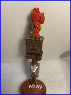 DENALI BREWING RED DOG SALOON RED DOG RED MINER draft beer tap handle. ALASKA