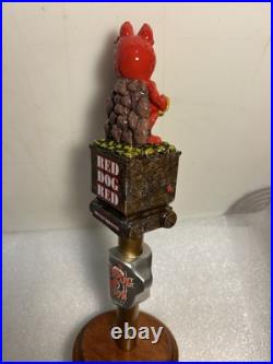 DENALI BREWING RED DOG SALOON RED DOG RED MINER draft beer tap handle. ALASKA