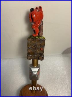 DENALI BREWING RED DOG SALOON RED DOG RED MINER draft beer tap handle. ALASKA