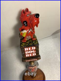 DENALI BREWING RED DOG SALOON RED DOG RED MINER draft beer tap handle. ALASKA