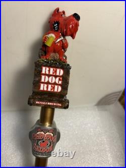 DENALI BREWING RED DOG SALOON RED DOG RED MINER draft beer tap handle. ALASKA