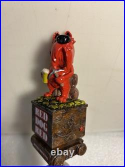 DENALI BREWING RED DOG SALOON RED DOG RED MINER draft beer tap handle. ALASKA