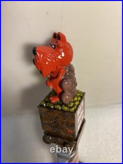 DENALI BREWING RED DOG SALOON RED DOG RED MINER draft beer tap handle. ALASKA