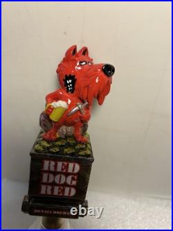 DENALI BREWING RED DOG SALOON RED DOG RED MINER draft beer tap handle. ALASKA