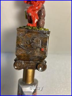 DENALI BREWING RED DOG SALOON RED DOG RED MINER draft beer tap handle. ALASKA