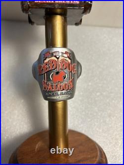 DENALI BREWING RED DOG SALOON RED DOG RED MINER draft beer tap handle. ALASKA