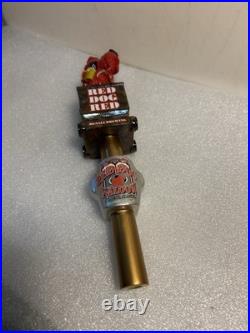 DENALI BREWING RED DOG SALOON RED DOG RED MINER draft beer tap handle. ALASKA