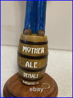 DENALI MOTHER ALE BLONDE draft beer tap handle. ALASKA
